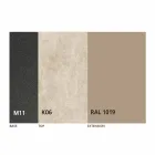 Extendable Dining Table to 298 cm in Metal and Ceramic Top - Anaconda Viadurini