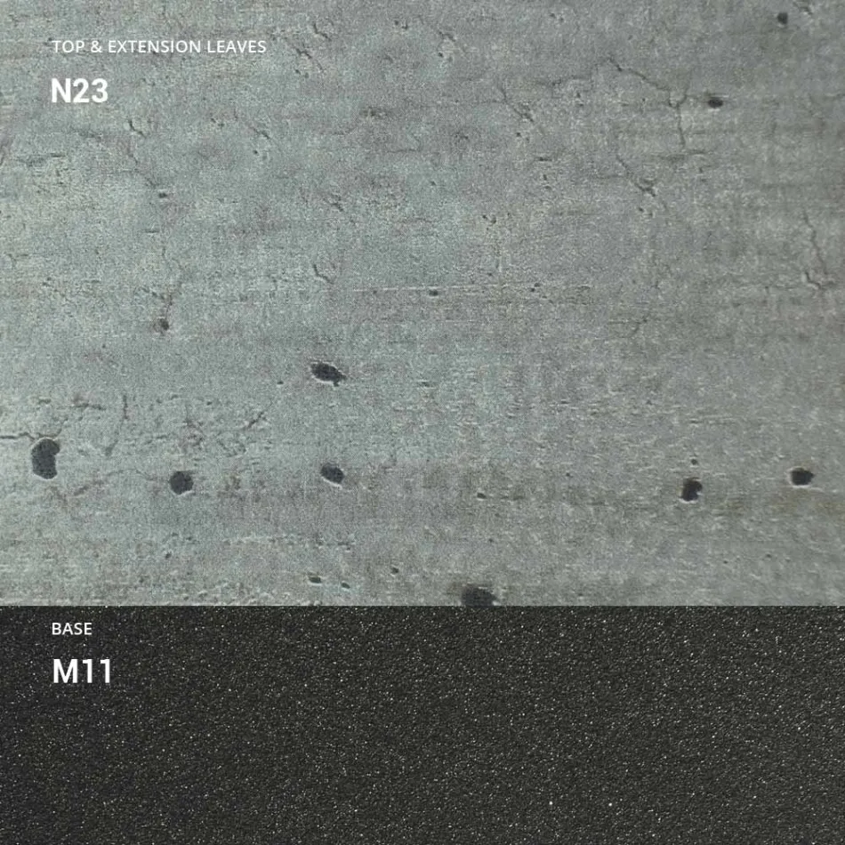 Extendable Dining Table to 298 cm in Melamine Made in Italy - Fedemo Viadurini