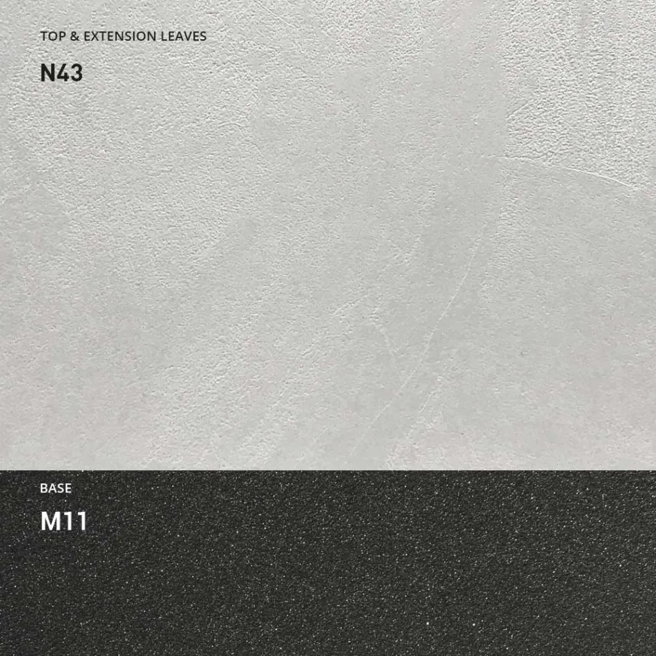 Extendable Dining Table to 298 cm in Melamine Made in Italy - Fedemo Viadurini