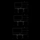 Extendable Dining Table to 298 cm in Melamine Made in Italy - Fedemo Viadurini