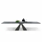 Extendable Dining Table to 300 cm in HPL Laminate Made in Italy - Dalmatian Viadurini