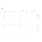 Metal Dining Table Extendable to 310 cm Made in Italy - Euclide Viadurini