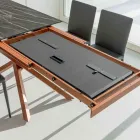 Extendable Dining Table with Metal Frame Made in Italy - Elastic Viadurini