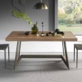 Extendable Dining Table Up to 160 cm in Wood Made in Italy - Eugenia