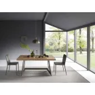 Extendable Dining Table Up to 160 cm in Wood Made in Italy - Eugenia Viadurini