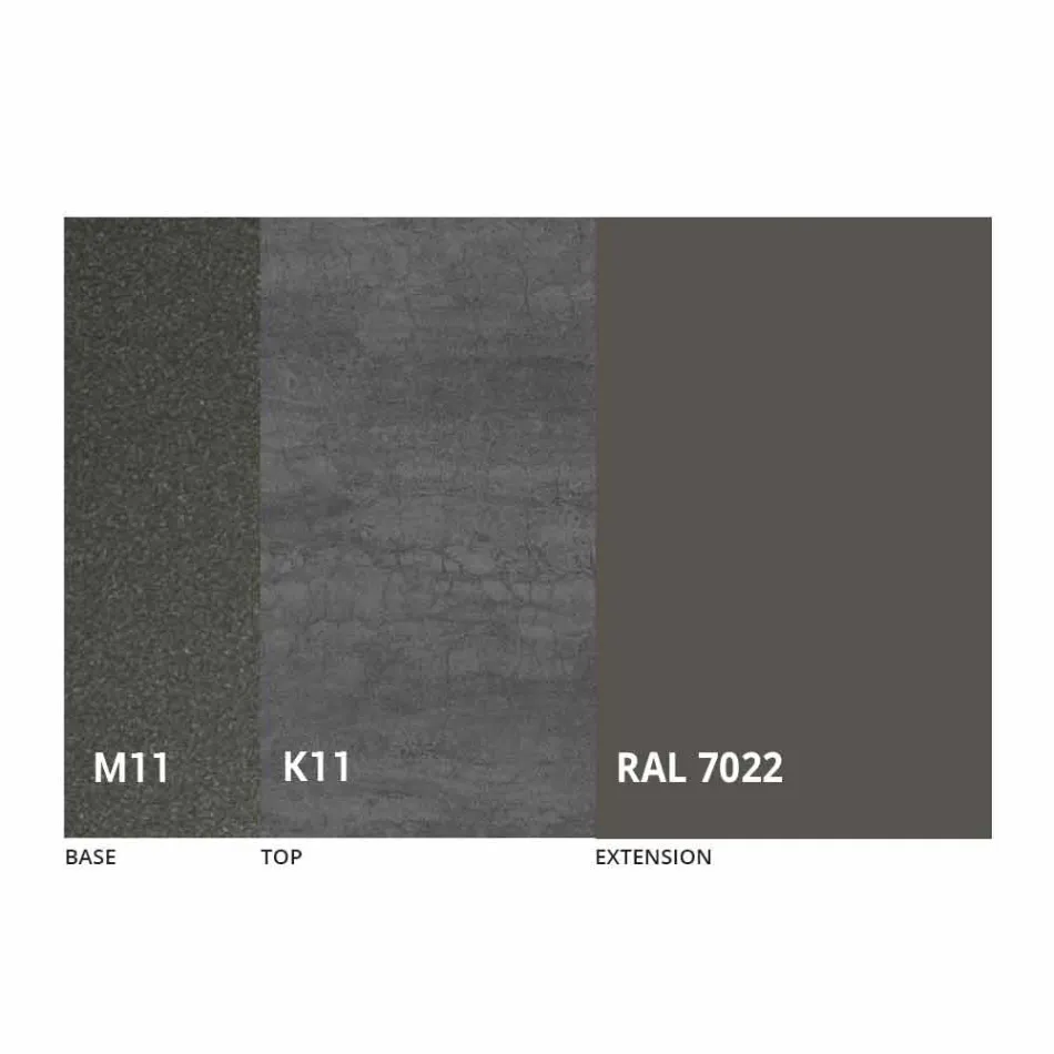 Extendable Dining Table Up to 170 cm in Ceramic Made in Italy - Tremiti Viadurini