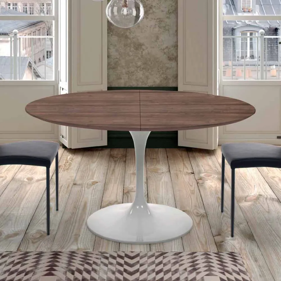 Extendable Dining Table up to 170 cm in Laminate Made in Italy - Dollars Viadurini