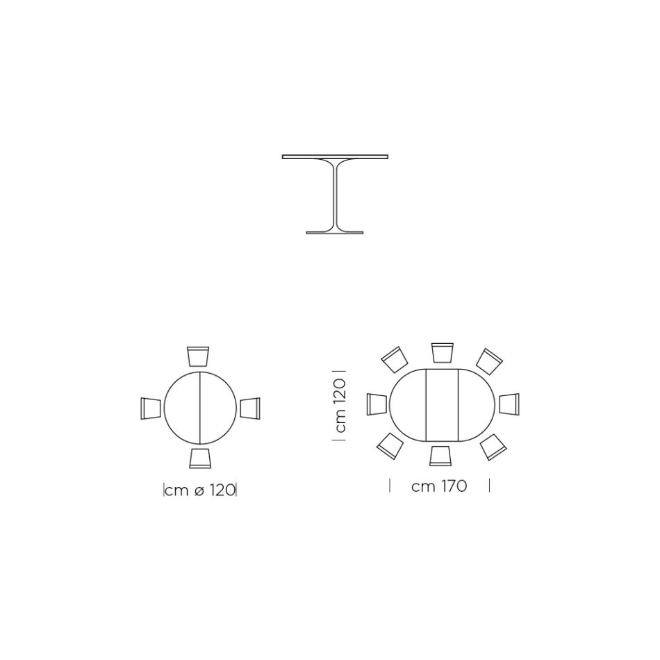 Extendable Dining Table up to 170 cm in Wood Made in Italy - Dollars Viadurini