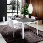 Extendable Dining Table Up to 222 cm in Fenix Made in Italy - Vulcano Viadurini