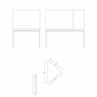 Extendable Dining Table Up to 230 cm in Melamine Made in Italy - Platinum Viadurini