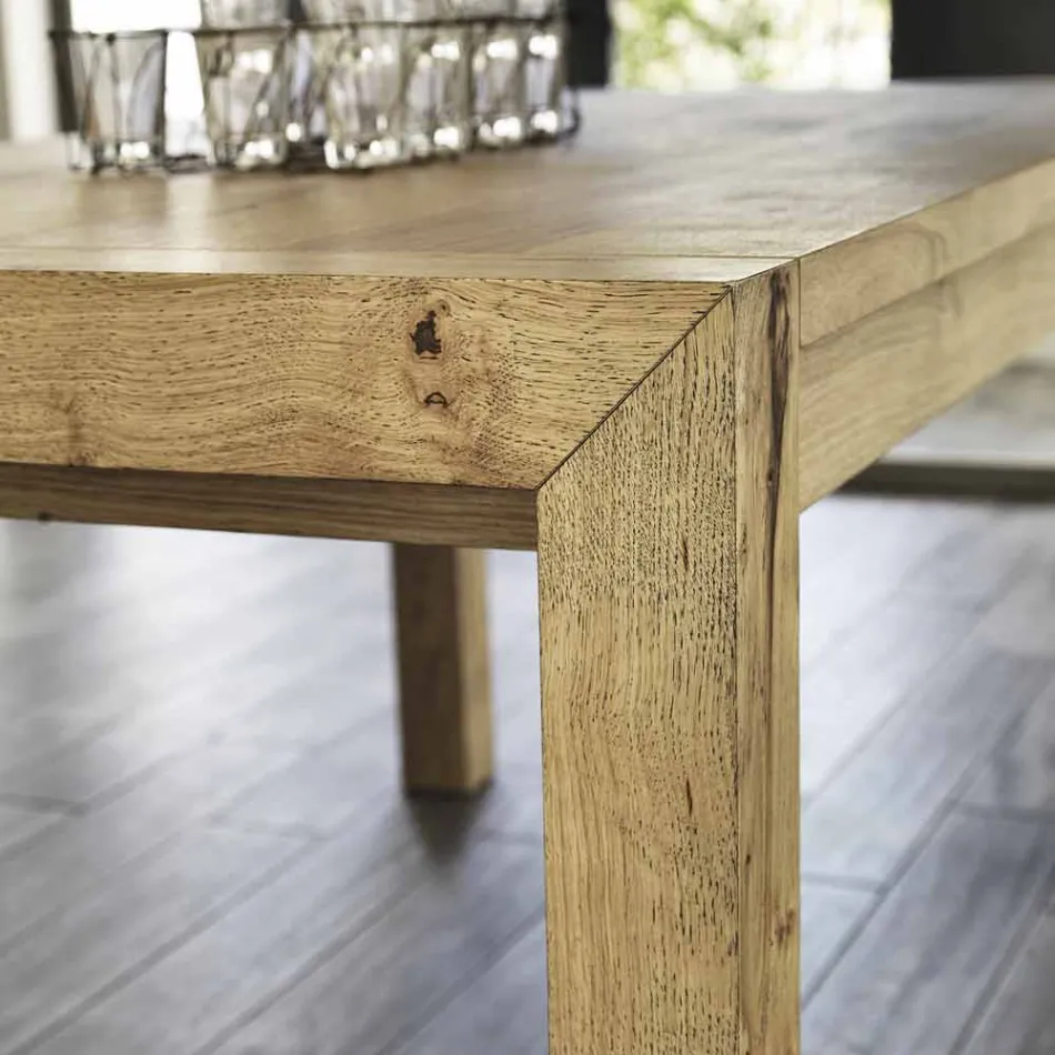 Ciro oak extending table up to 240 cm Viadurini