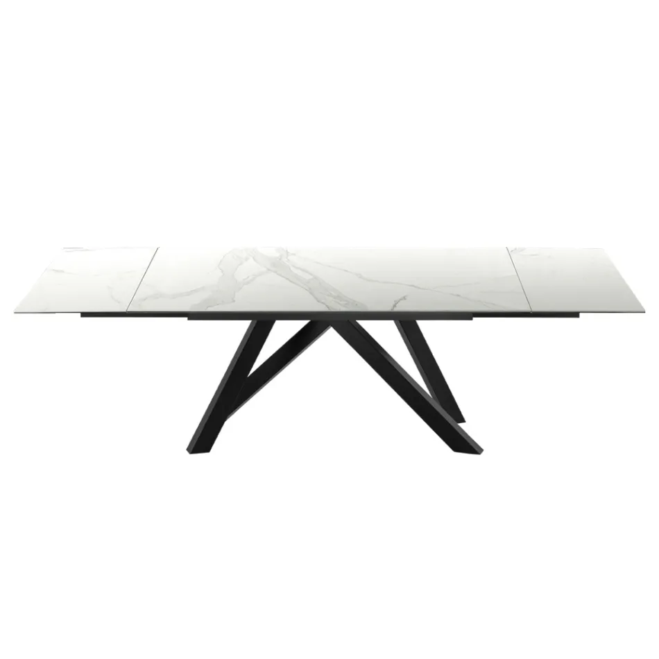 Extendable Dining Table up to 278 cm in Laminam Made in Italy - Settimmio Viadurini
