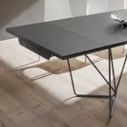 Extendable Dining Table up to 280 cm in Fenix Made in Italy - Eolo Viadurini