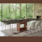 Extendable Dining Table up to 280 or 298 cm Ceramic Metal - Revia Viadurini
