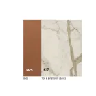 Extendable Dining Table up to 280 or 298 cm Ceramic Metal - Revia Viadurini