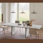 Extendable Dining Table up to 280 or 298 cm with Ceramic Top - Nomia Viadurini