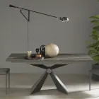 Extendable Dining Table Up to 298 cm in Ceramic Made in Italy - Anaconda Viadurini