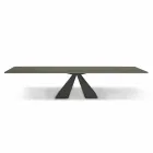 Extendable Dining Table up to 300 cm in Fenix Made in Italy - Dalmatian Viadurini