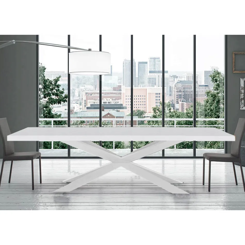 Extendable Dining Table up to 300 cm in Laminate Made in Italy - Grotta Viadurini