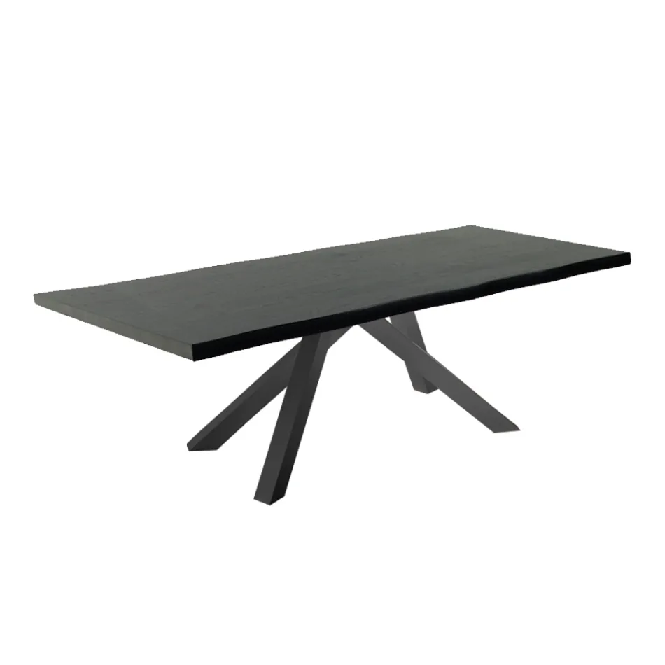 Extendable Dining Table up to 300 cm in Veneered Wood - Settimmio Viadurini