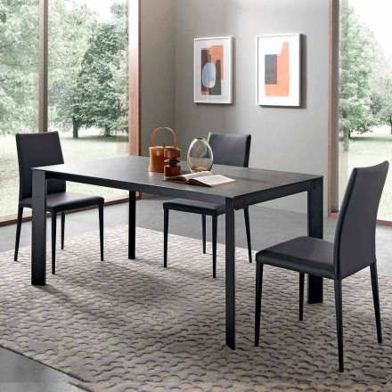 Extendable Dining Table Up to 310 cm in Ceramic Made in Italy - Pitagora Viadurini