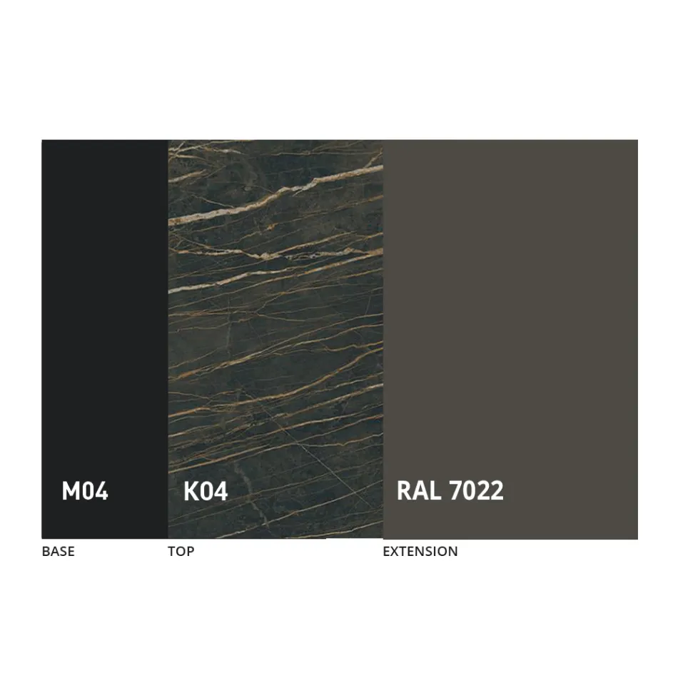 Extendable Dining Table Up to 310 cm in Ceramic Made in Italy - Pitagora Viadurini