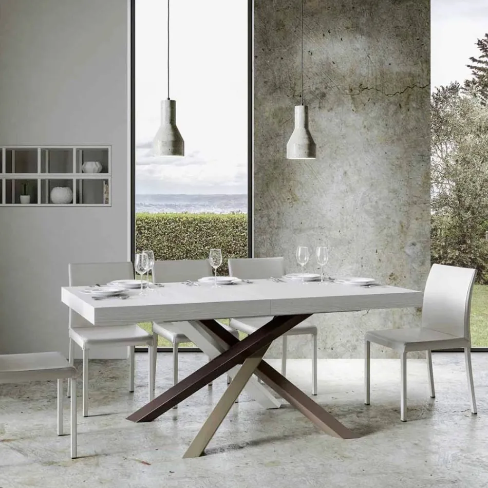 Extendable Dining Table up to 440 cm of Made in Italy Design - Rally Viadurini