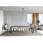 Extendable Dining Table up to 440 cm in Wood and Iron Made in Italy - Foxy Viadurini