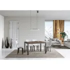 Extendable Dining Table up to 440 cm in Wood and Iron Made in Italy - Foxy Viadurini