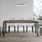 Extendable Dining Table up to 440 cm in Wood and Iron Made in Italy - Foxy Viadurini