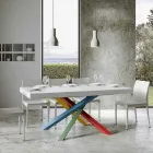 Extendable Dining Table up to 440 cm Wooden Top Made in Italy - Boan Viadurini