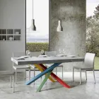 Extendable Dining Table up to 440 cm Wooden Top Made in Italy - Boan Viadurini