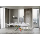 Extendable Dining Table up to 440 cm Wooden Top Made in Italy - Boan Viadurini