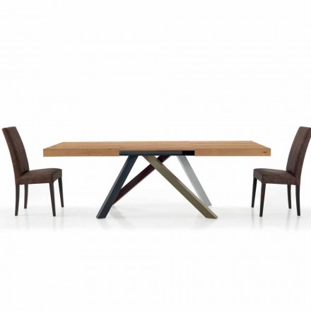 Extendable dining table up to 450 cm in laminate Made in Italy - Salentino Viadurini