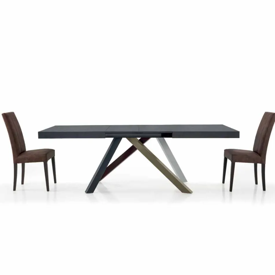 Extendable dining table up to 450 cm in laminate Made in Italy - Salentino Viadurini