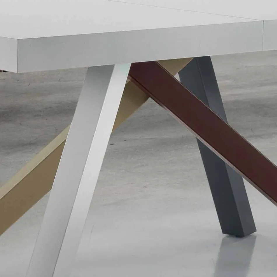 Extendable Dining Table up to 450cm in Laminate Made in Italy - Salentino Viadurini