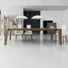 Extendable Dining Table in Wood Veneer Various Finishes - Gerry Viadurini