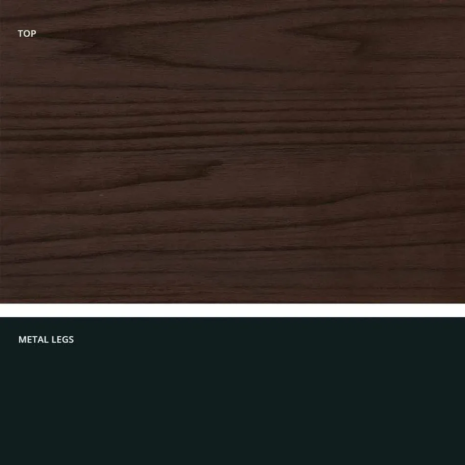 Extendable dining table in melamine made in Italy, Dionigi Viadurini