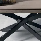 Extendable oak wood dining table L315cm made Italy Oncino Viadurini