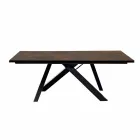 Extendable dining table in glass-ceramic made in Italy, Wilmer Viadurini