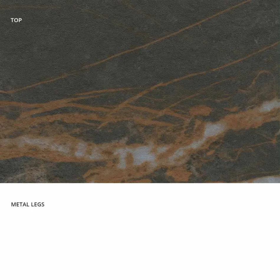 Extendable ceramic glass dining table made in Italy, Wilmer Viadurini