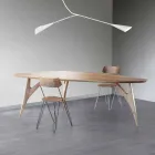Artisan Dining Table in Solid Walnut Wood Made in Italy - Nocino Viadurini