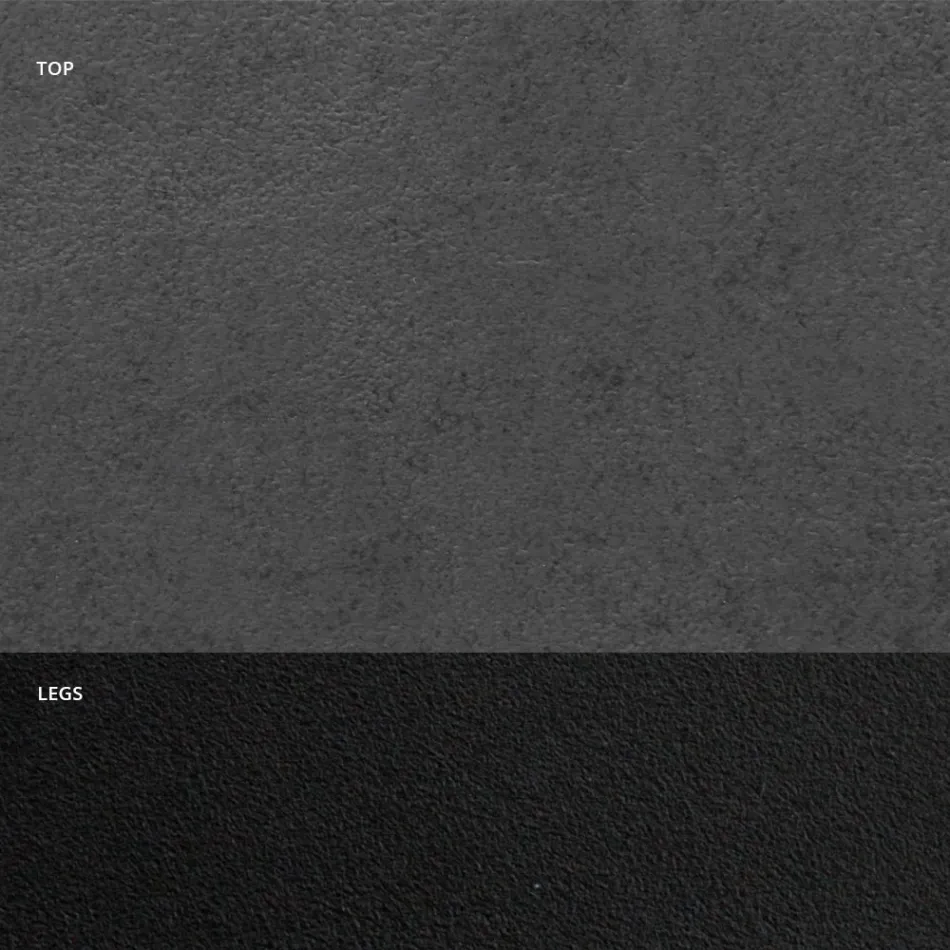 Dining Table with Barrel Top in HPL Laminate Made in Italy - Grotta Viadurini