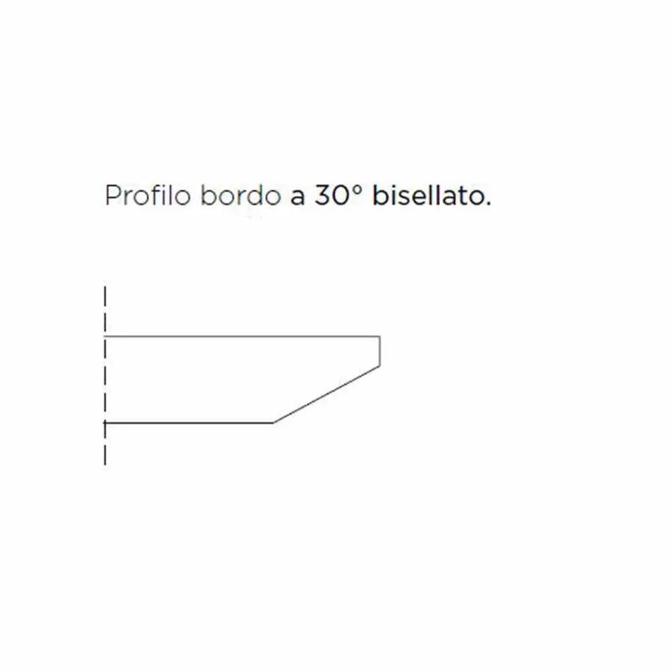 Dining Table with Barrel-Shaped Top in HPL Laminate Made in Italy - Settimmio Viadurini