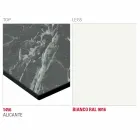 Dining Table with Hpl Top and Metal Base Made in Italy - Aresto Viadurini