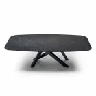 Dining Table with Top in Fine Made in Italy Hypermarble - Settimmio Viadurini