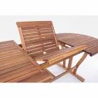 Extendable Outdoor Dining Table Up to 240 cm in Wood - Kaley Viadurini