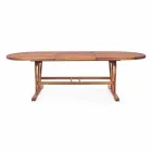 Extendable Outdoor Dining Table Up to 240 cm in Wood - Kaley Viadurini