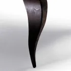 Luxury design dining table in solid wood, made in Italy, Filo Viadurini