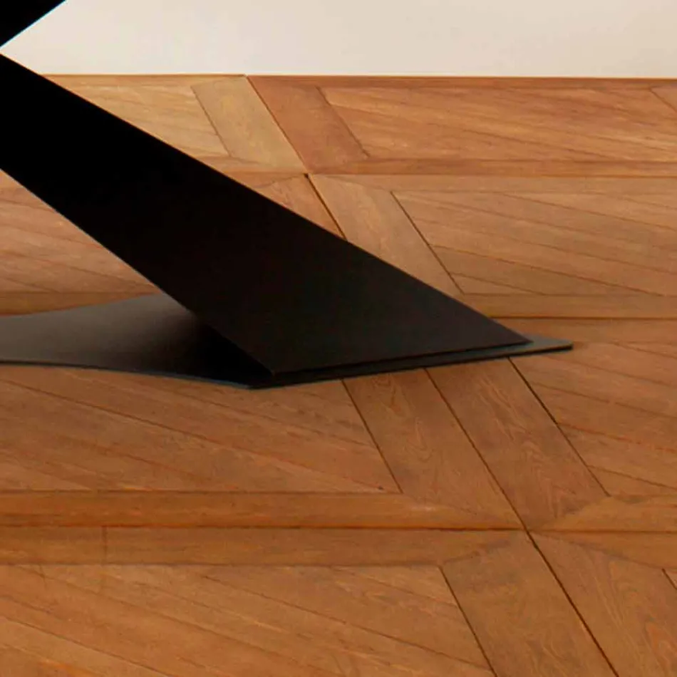 Modern design dining table with Elliot made in Italy oak top Viadurini